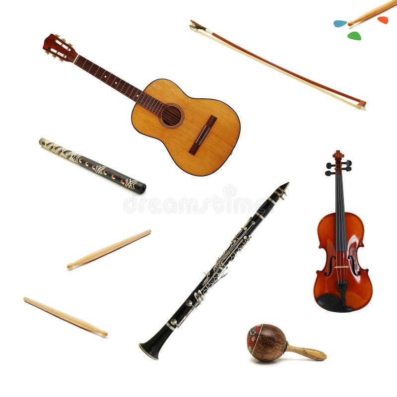 Musical Instruments, Orchestra Stock Photo Image of studio, maracas