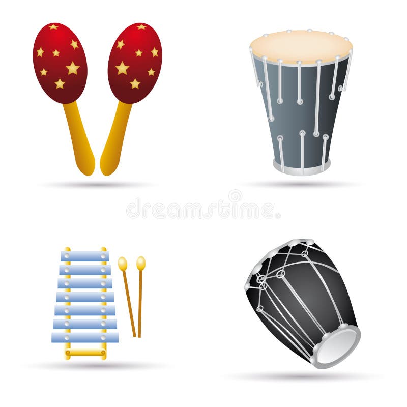 Music Instruments royalty free illustration