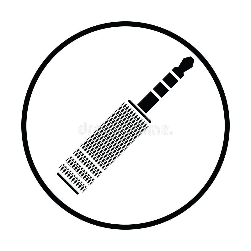 Music jack plugin icon stock vector. Illustration of abstract 124994733