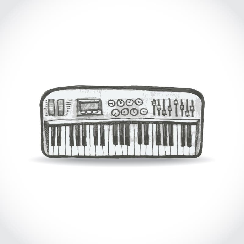 Music keyboard illustration