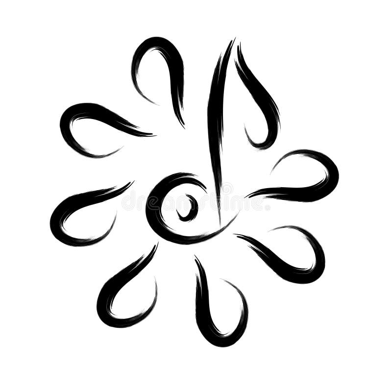 Music logo royalty free illustration