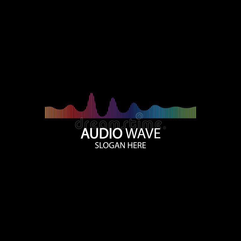 Music Logo Concept Sound Wave, Audio Technology, Abstract Shape Stock ...