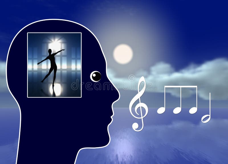 Music Make You Dream stock illustration. Illustration of relax - 57734275