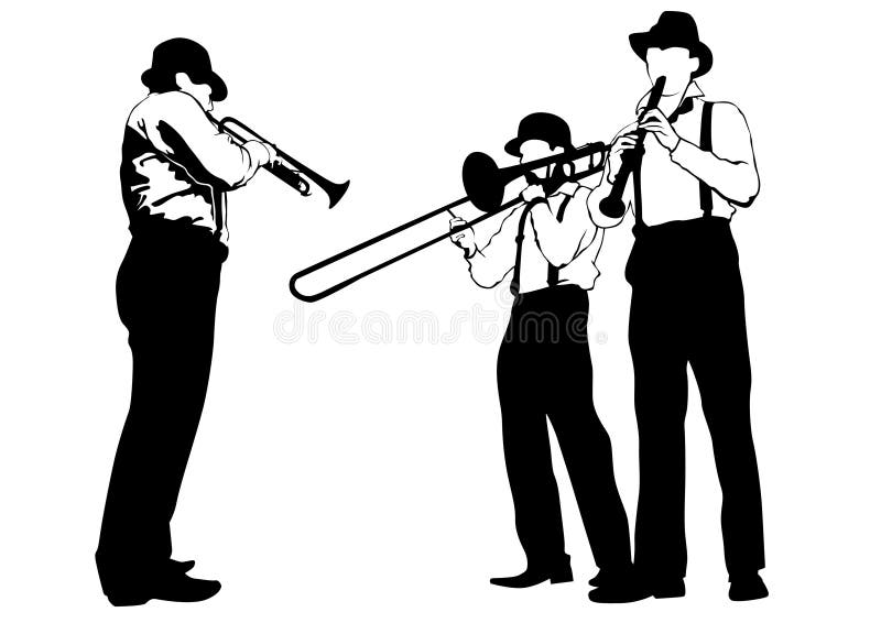 Brass band two stock vector. Illustration of popular 137649822