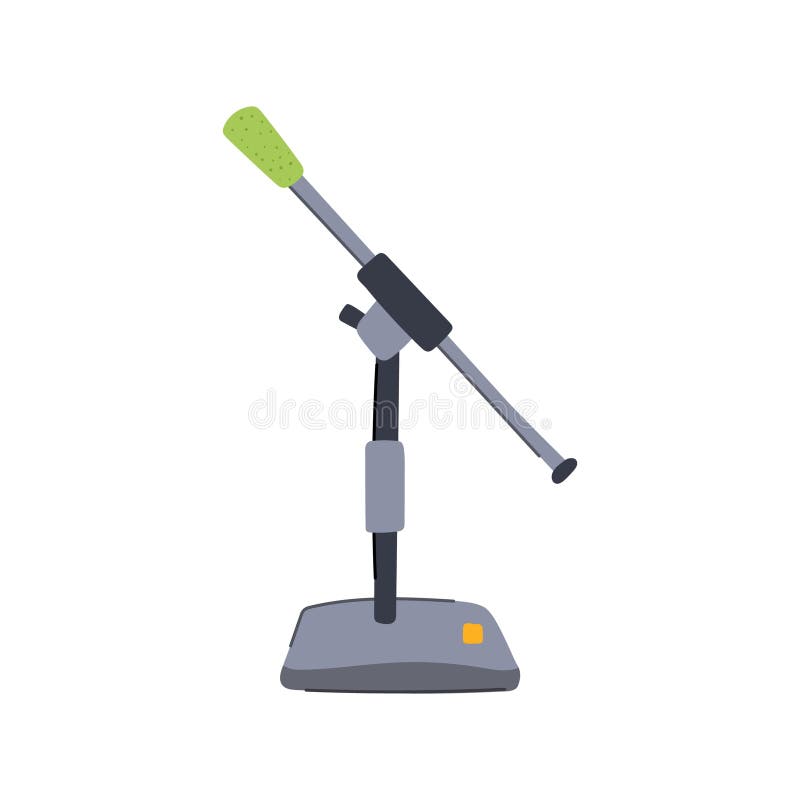 Music microphone stand vector - иллюстрация иллюстрация вектора