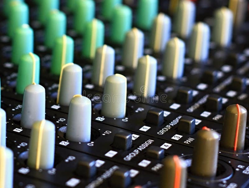 Music mixer stock photo. Image of controls, complexity 82004892