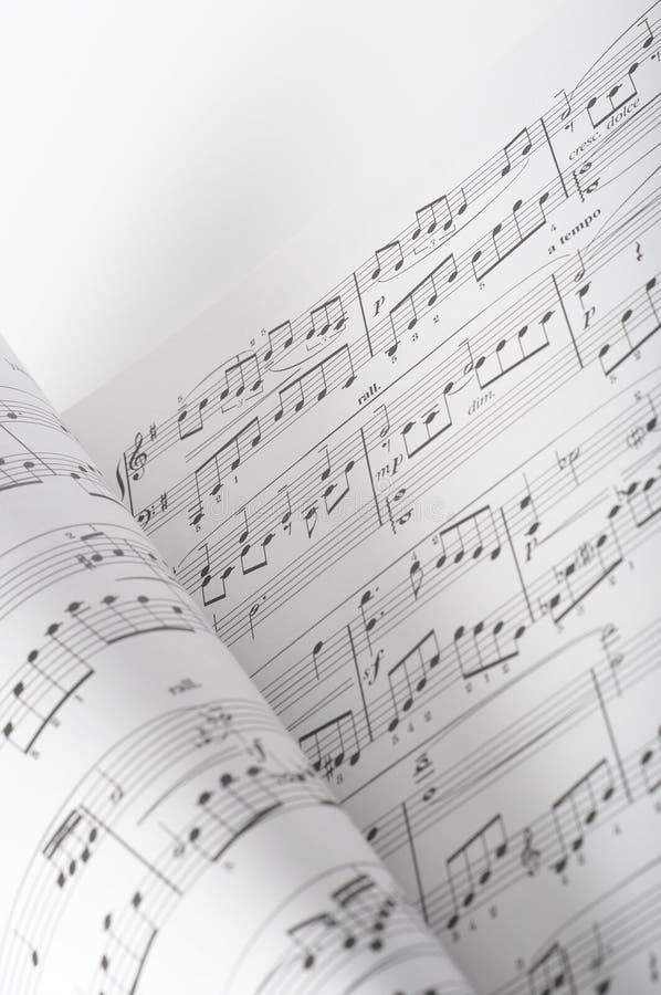 Music Notation Book stock image. Image of melody, entertainment 8995591