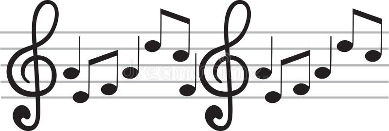 Music note stock illustration