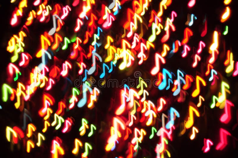 Music Note on Christmas Light Stock Photo Image of glowing, green
