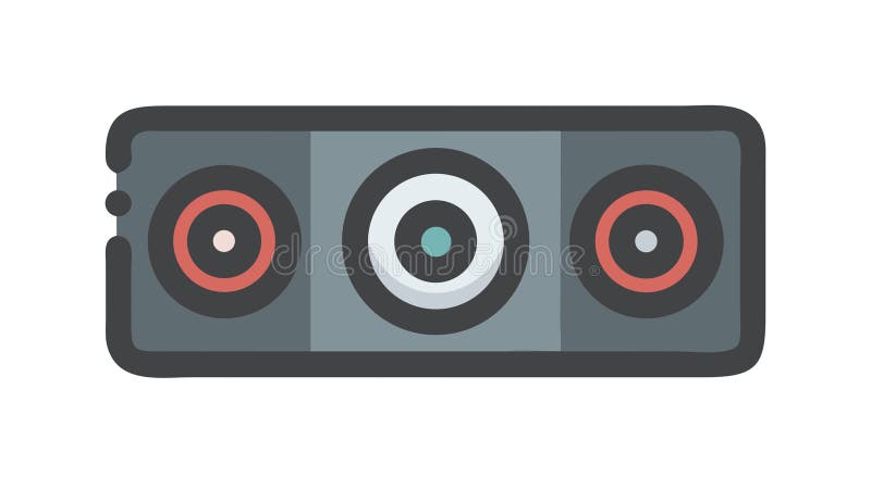 Music Note with Speaker Icon, Audio Sound Vector Design, vector design Generative AI stock illustration
