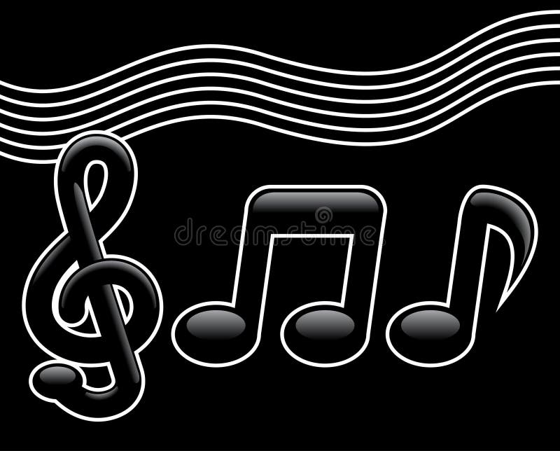 Music notes royalty free illustration