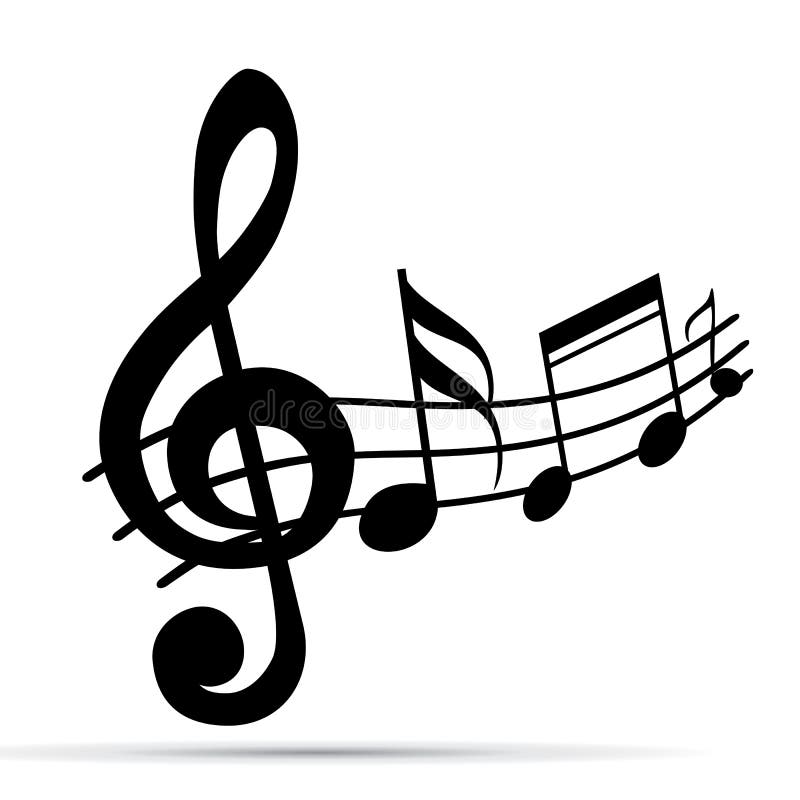 Music notes vector illustration