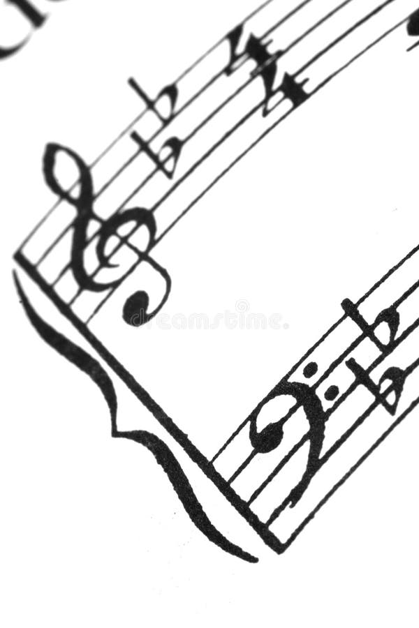 A macro of sheet music. Paper notation stock images, royalty-free photos and pictures