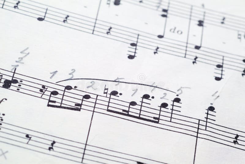 Music notes/ abstract, antique, background. Paper notation stock images, royalty-free photos and pictures