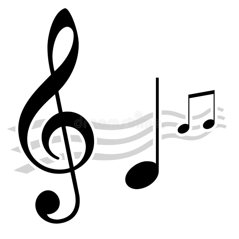 Music notes royalty free illustration