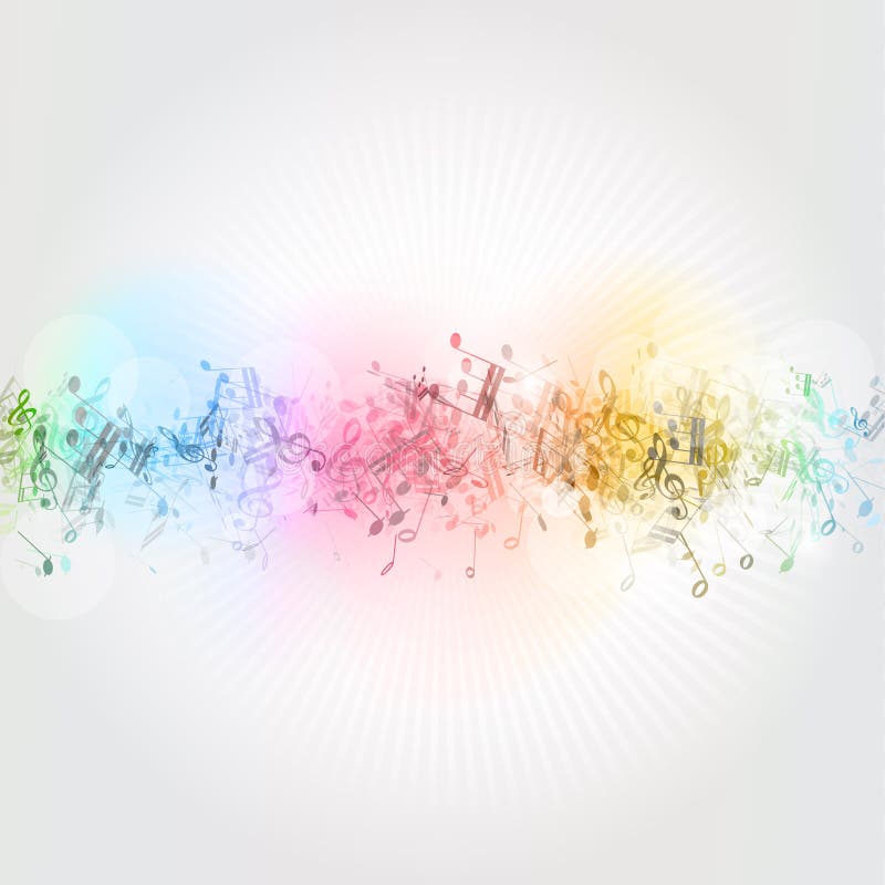 Music notes background stock vector. Illustration of song - 26190375