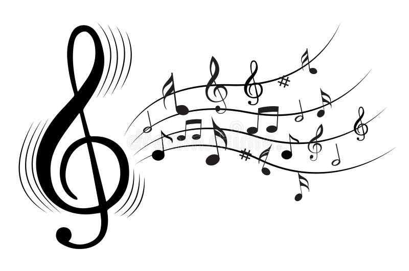 Music notes stock illustration