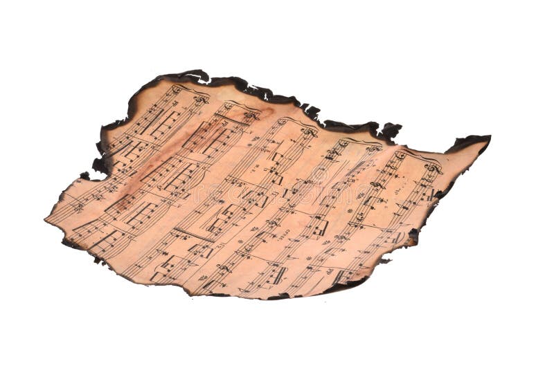 Music Notes Isolated on White Background Stock Image - Image of close