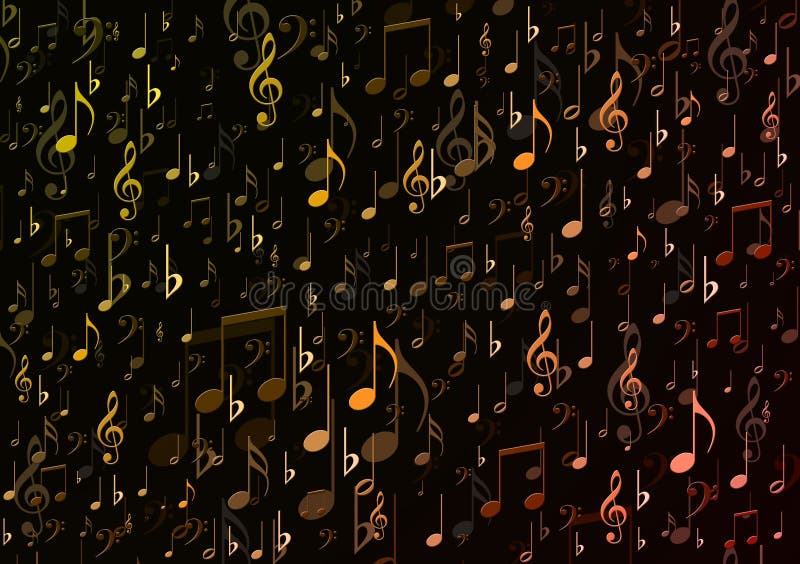 Music Notes Random Pattern Background for Wallpapers Stock Image - Image of  draw, coloured: 189454693