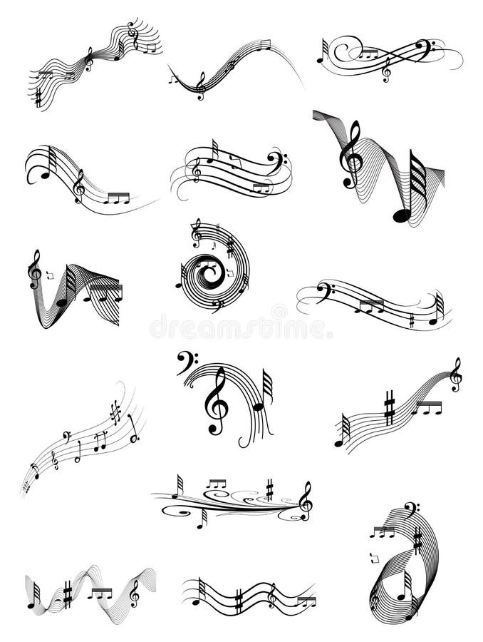 Music Notes set