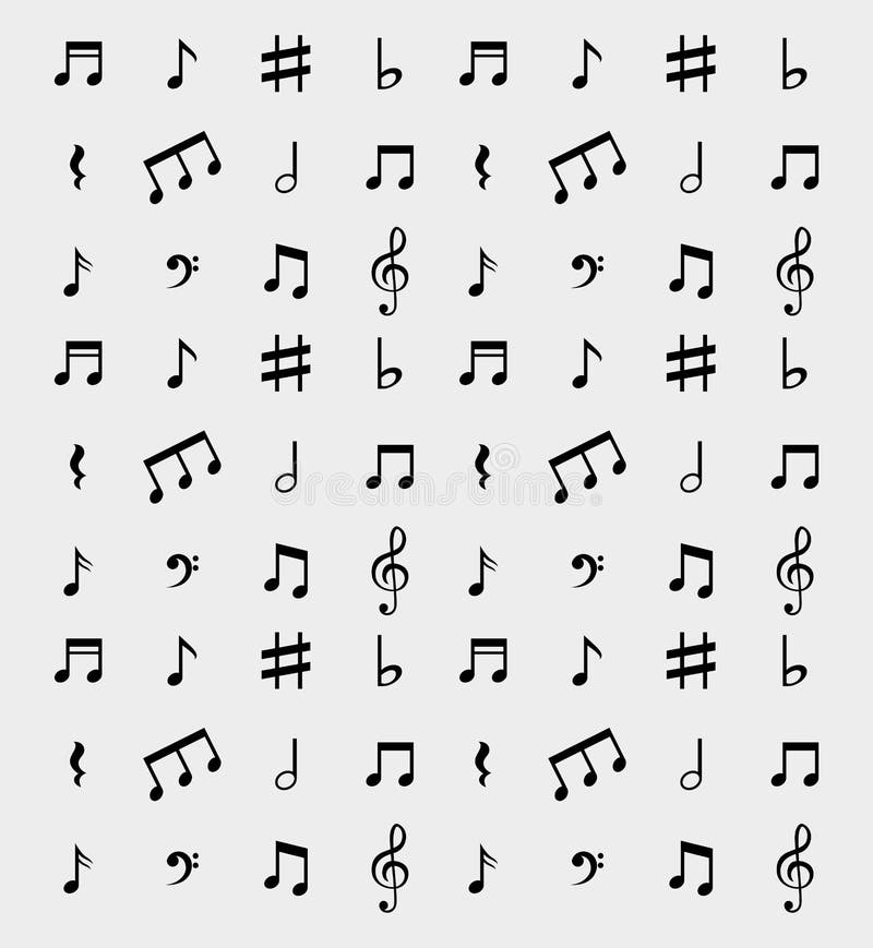 Music notes sound art stock vector. Illustration of notes 79884718