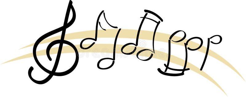 Vector illustration of music notes