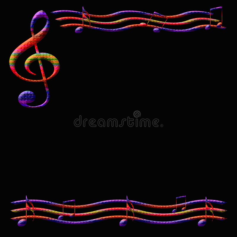Music paper stock illustration