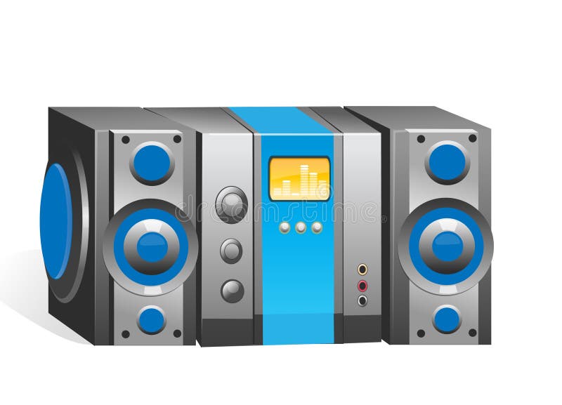 Music player royalty free illustration