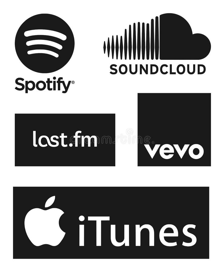 Music related web services logos