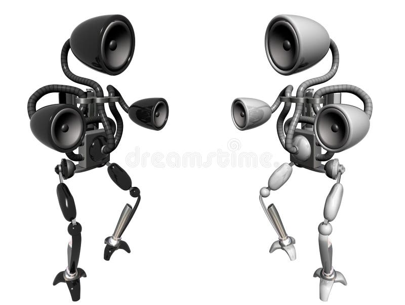 Music Robots Stock Illustrations – 176 Music Robots Stock