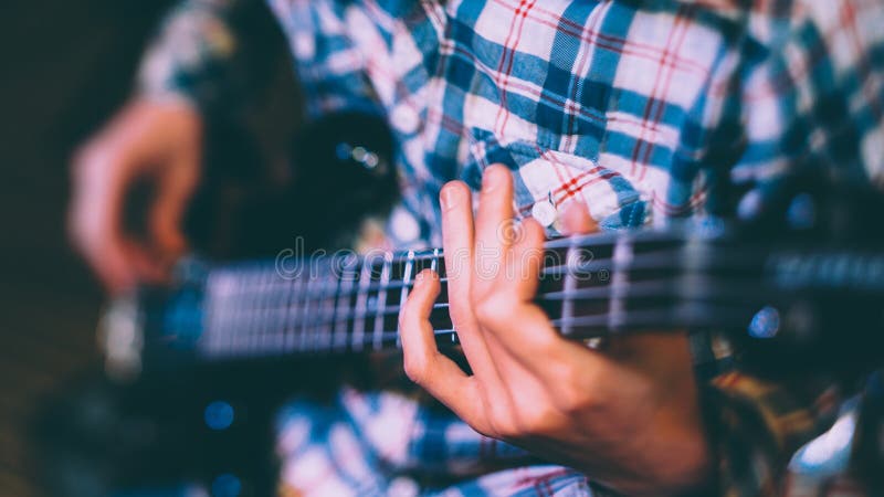 Music School Guitar Lesson Male Student Instrument