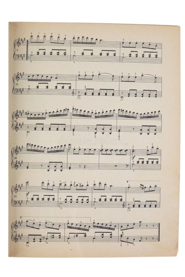 Music sheet stock photography Music sheet stock photography