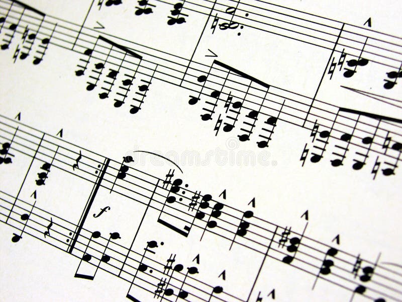 Music sheet detail. Paper notation stock images, royalty-free photos and pictures
