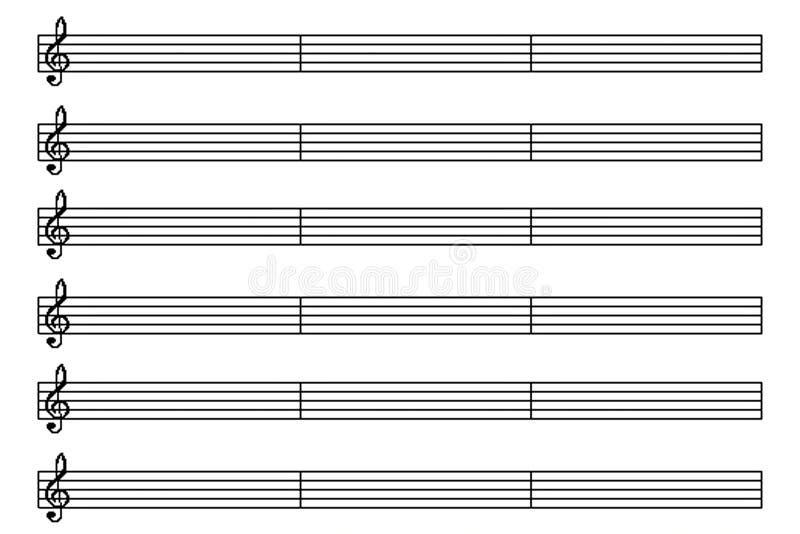 Music Score Sheet Page Vintage Stock Illustrations 93 Music Score