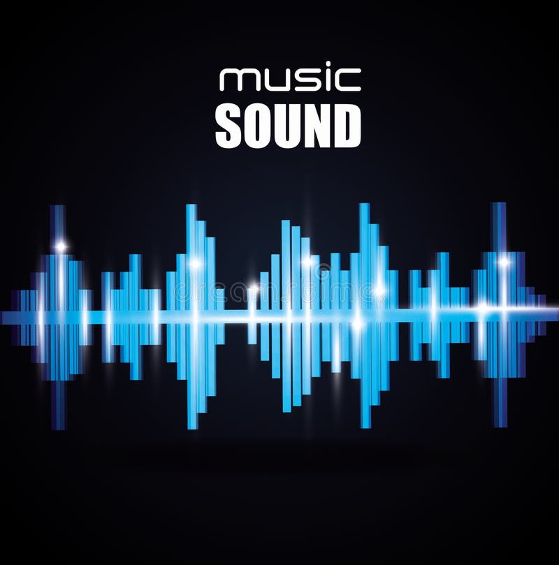 Music sound design stock illustration. Illustration of sound 70791818