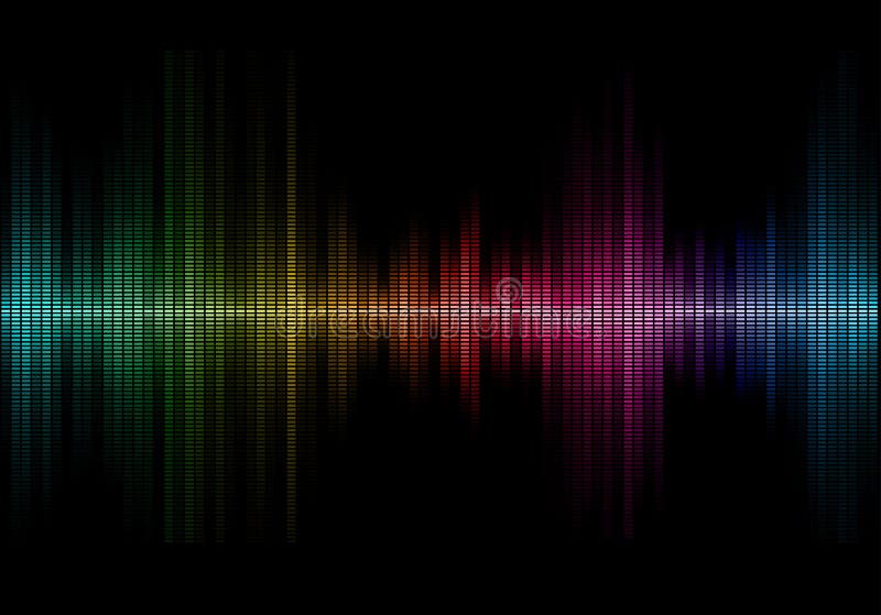 Music sound waves stock illustration Music sound waves stock illustration