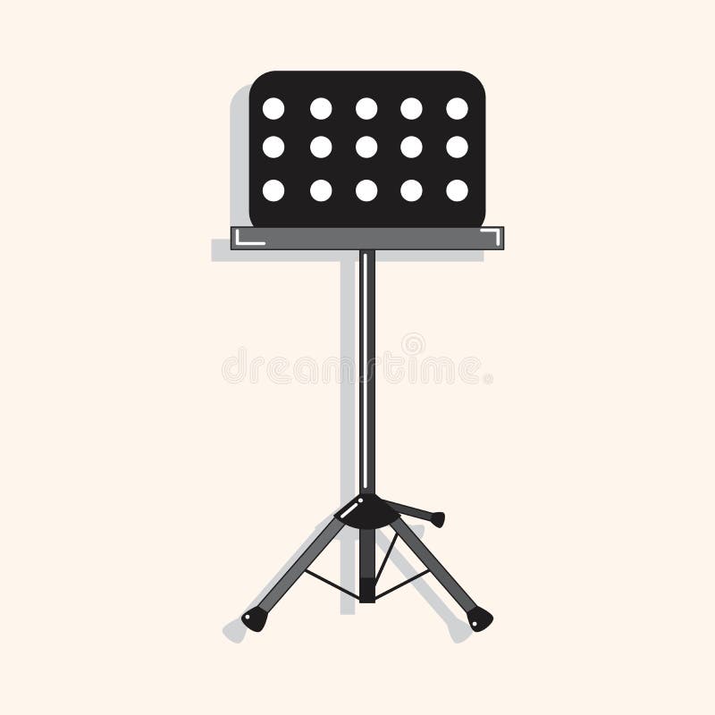 Music stand theme elements vector,eps