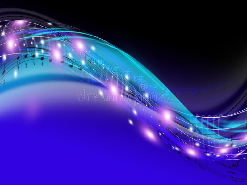 Music stream royalty free illustration Music stream royalty free illustration