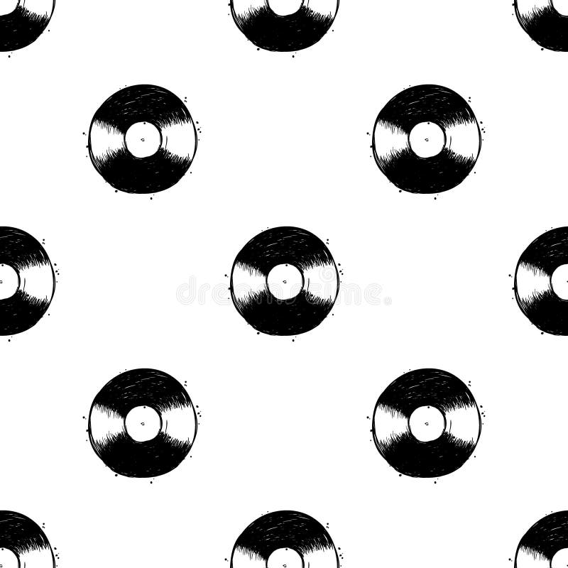 Music studio seamless pattern. stock illustration