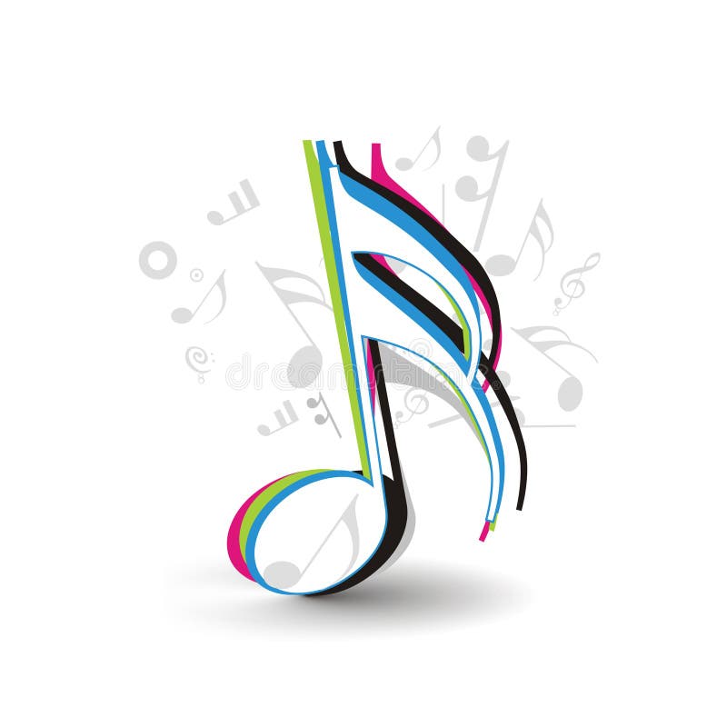 Music theme stock illustration