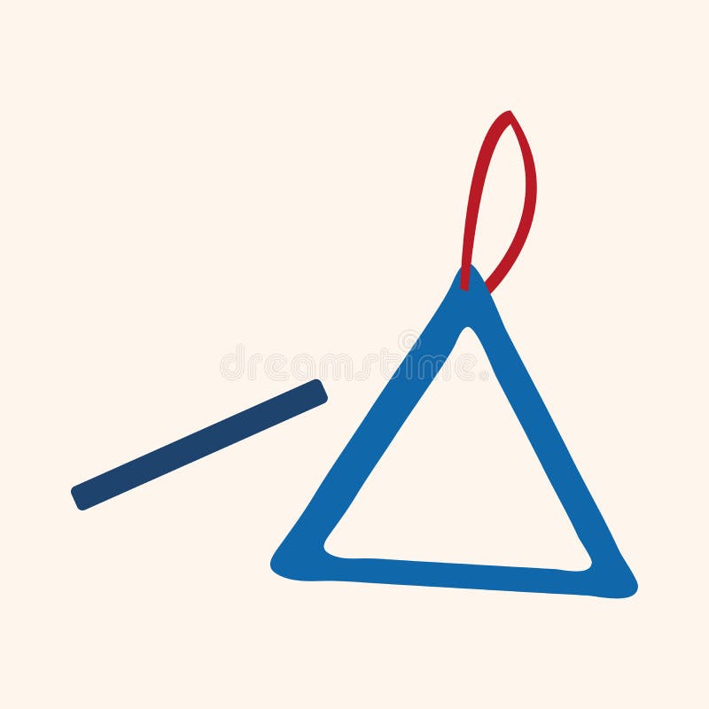 Music Triangle Theme Elements Vector,eps Stock Vector Illustration of