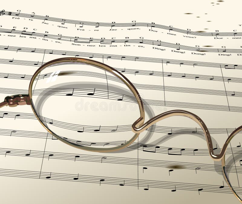 Glasses Music Notes Stock Illustrations 385 Glasses Music Notes Stock