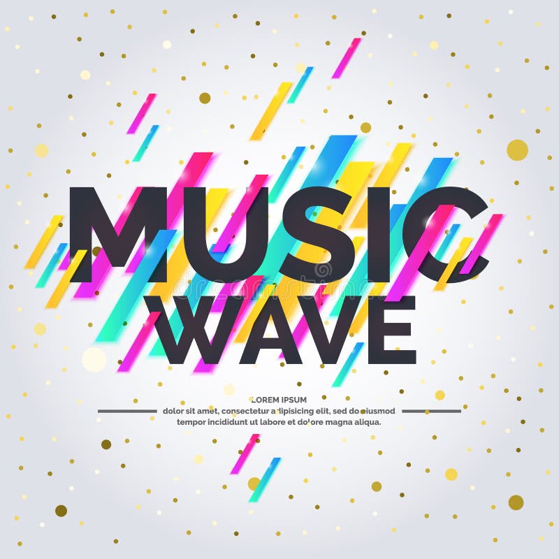 Music Wave, Geometric Background. Stock Vector - Illustration of ...