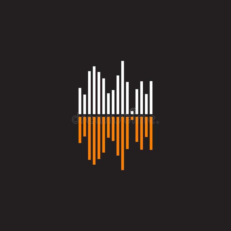Music Wave Icon Logo Design Illustration Template Stock Vector ...
