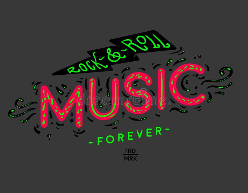 Musica di rock-and-roll illustrazione di stock Musica di rock-and-roll illustrazione di stock