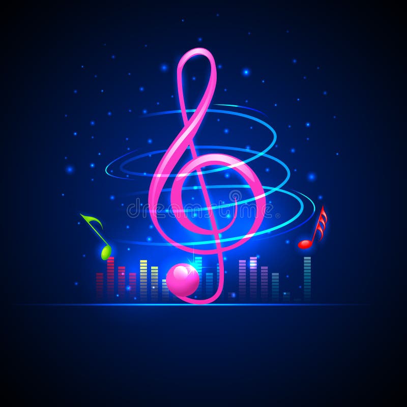 Musical Background royalty free illustration