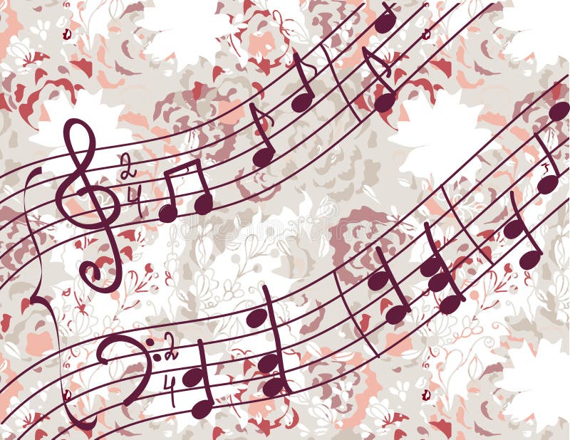 Musical Background With Melody Stock Photos Image 25693093