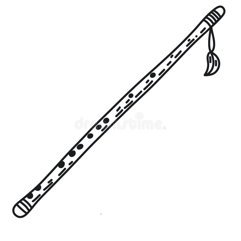 A Woodwind Musical Instrument or Recorder Stock Image Image of