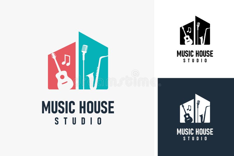 Music studio logo symbol icon design vector illustration