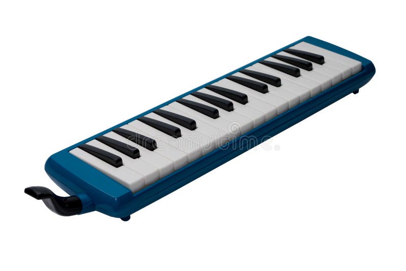Musical Instrument Melodica Isolated on White Background Stock Photo